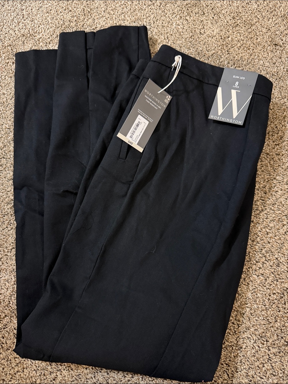 Worthington Women’s Black Slim Leg Chinos